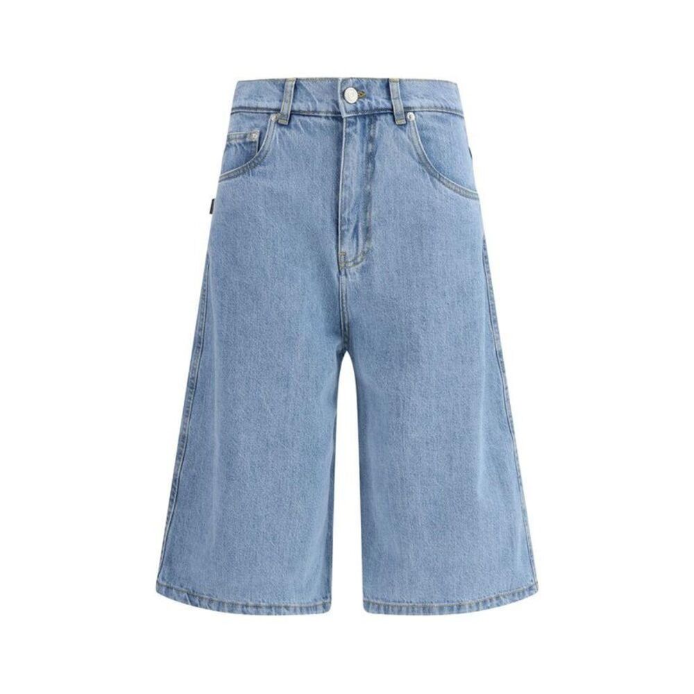 Coperni Cotton Bermuda Shorts Women Blue